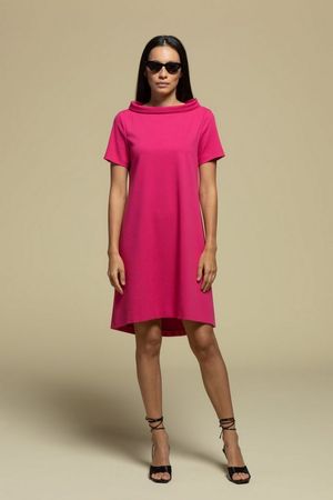Piu & Piu Kleid Jacky O KurzA BW Nid d‘Abeille magenta Gr 38