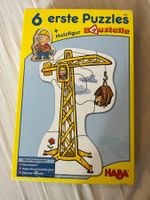 Haba 6 erste Puzzles Baustelle mit Holzfigur