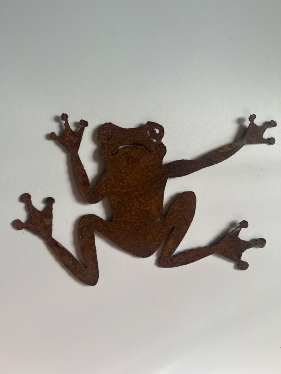 Tutte le decorazioni: Rostiger Metallfrosch Gartendeko  – Usato da Altdorf UR venduto da JanAil