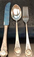 Peka Jugendstil Besteck Schützenkönig Pistole Jäger Abzeiche