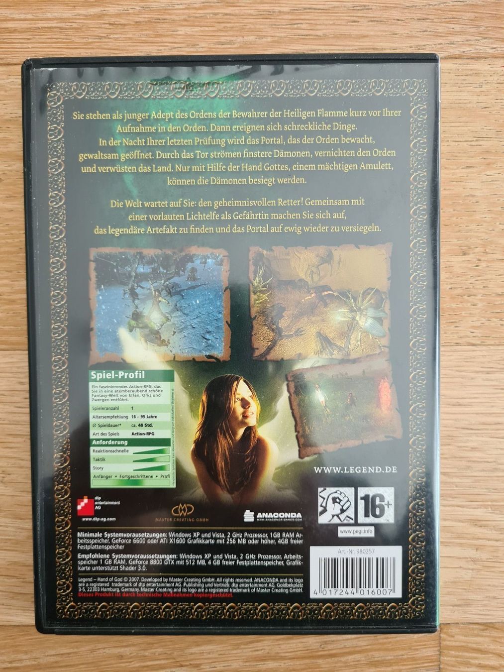 Giochi: Legend Hand OF God + Poster - PC – Usato da Carouge GE venduto da Franllo 1