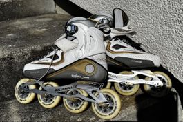 Inlineskates Rollerblade weiss/gold Gr. 40.5 gebraucht