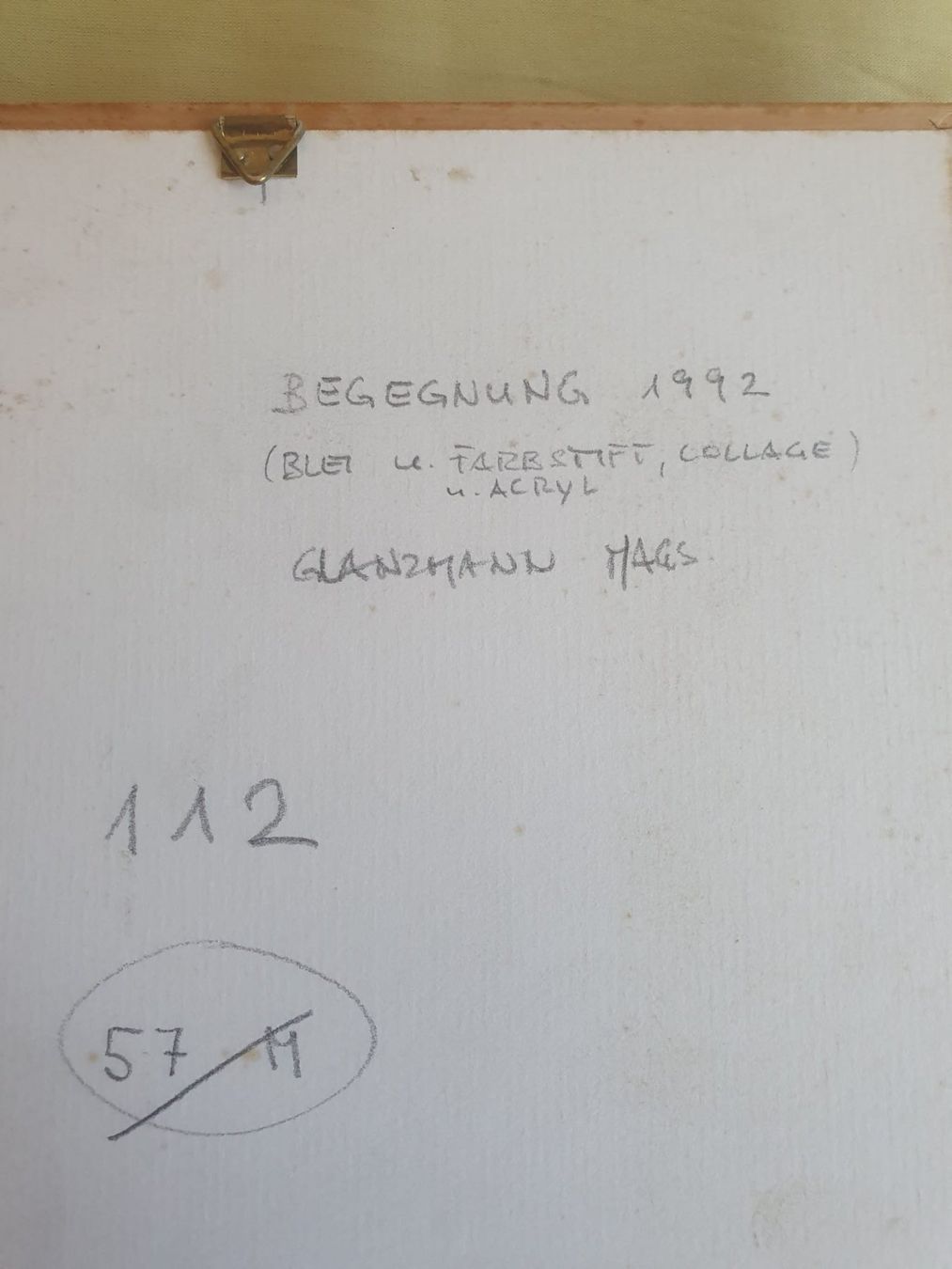Dipinti: 2 Mischtechniken Max Mags Glanzmann 1928–2020 Basel – Usato da Basel venduto da FirstClass4000 5