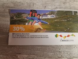 bergbahnen, bosco gurin 30% rabatt