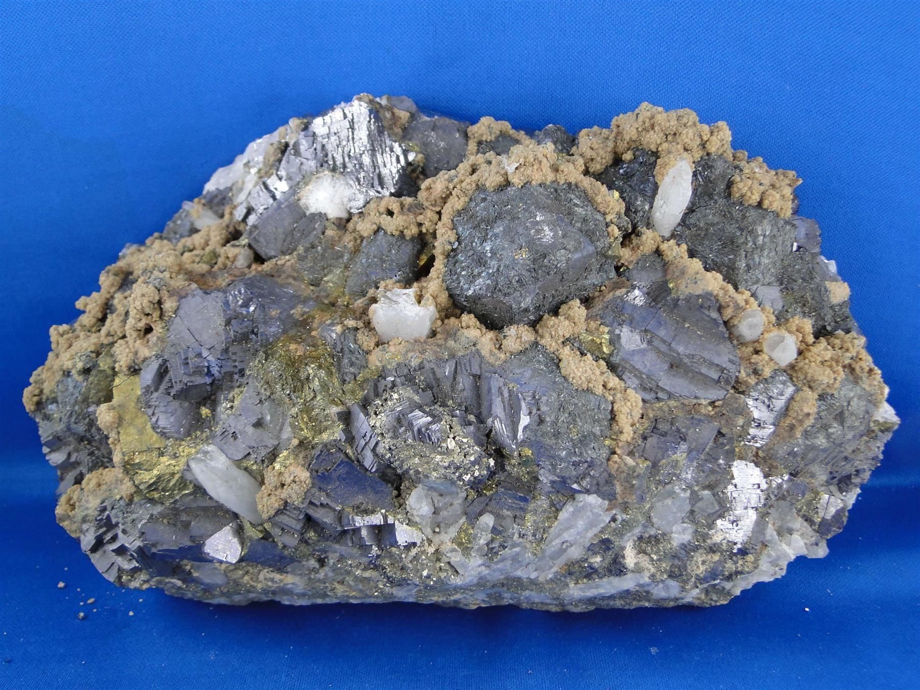 Minerali & Pietre curative: Semseyit auf Galena mit Quartz – Usato da Schinznach Bad venduto da Demerald