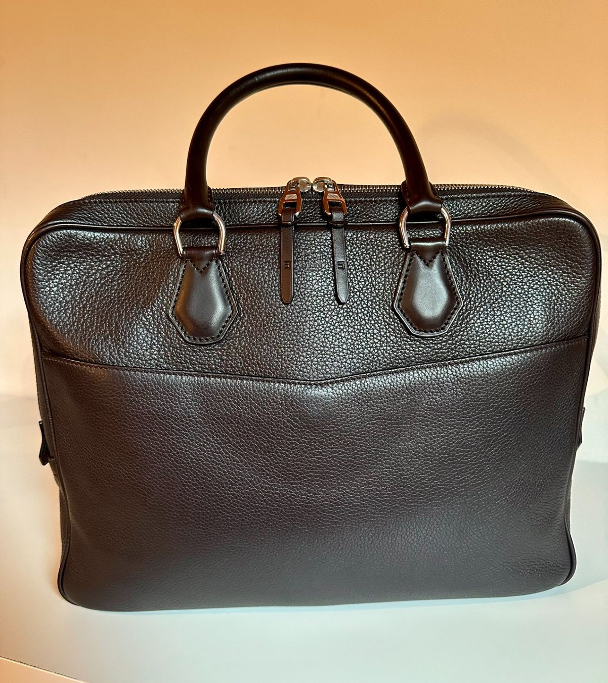 Dunhill Boston Porte-documents – Cuir Grainé Chocolat (Gebraucht) in ...