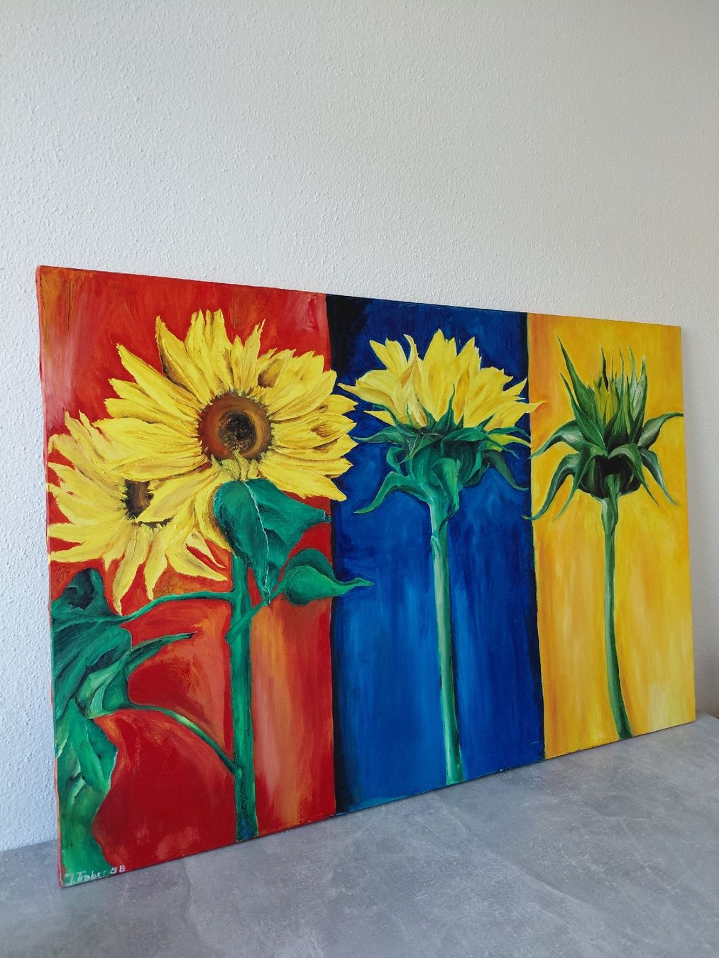 Gemälde: Sonnenblumen-Gemälde – Gebraucht aus Turbenthal von apr_h7z2