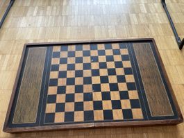 Wooden Backgammon and Chess Board