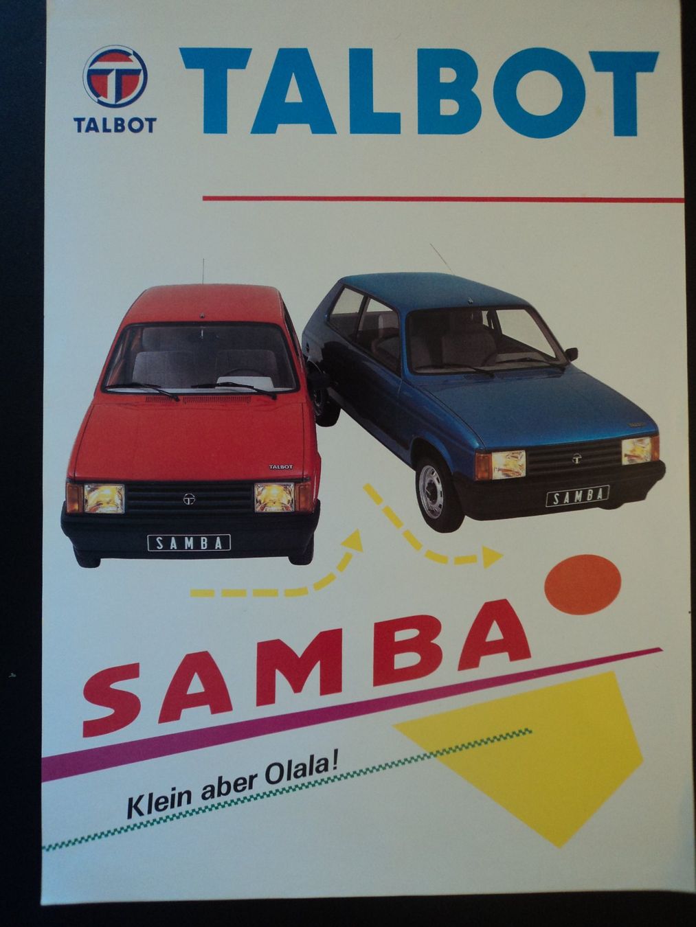 Talbot Documenti: Prospekt Talbot Samba – Usato da Schwarzenburg venduto da modelCARama