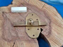 1 antiker Tür Stossriegel, 12.3cm, Messing (LOT3106#TBS1)