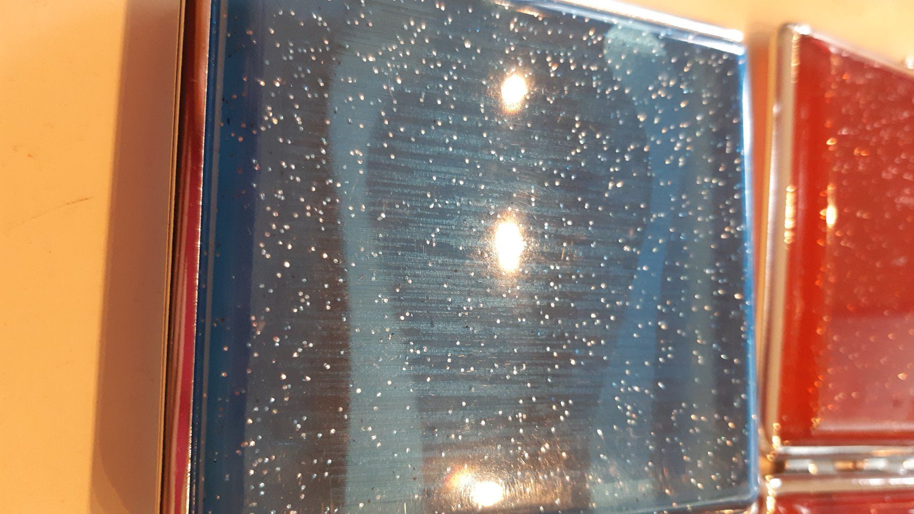 Altri Prodotti per fumatori: Zigarettenetui  20 Zigis - Sujet glitzer Transparent blau – Usato da Ibach venduto da rom_v8h9