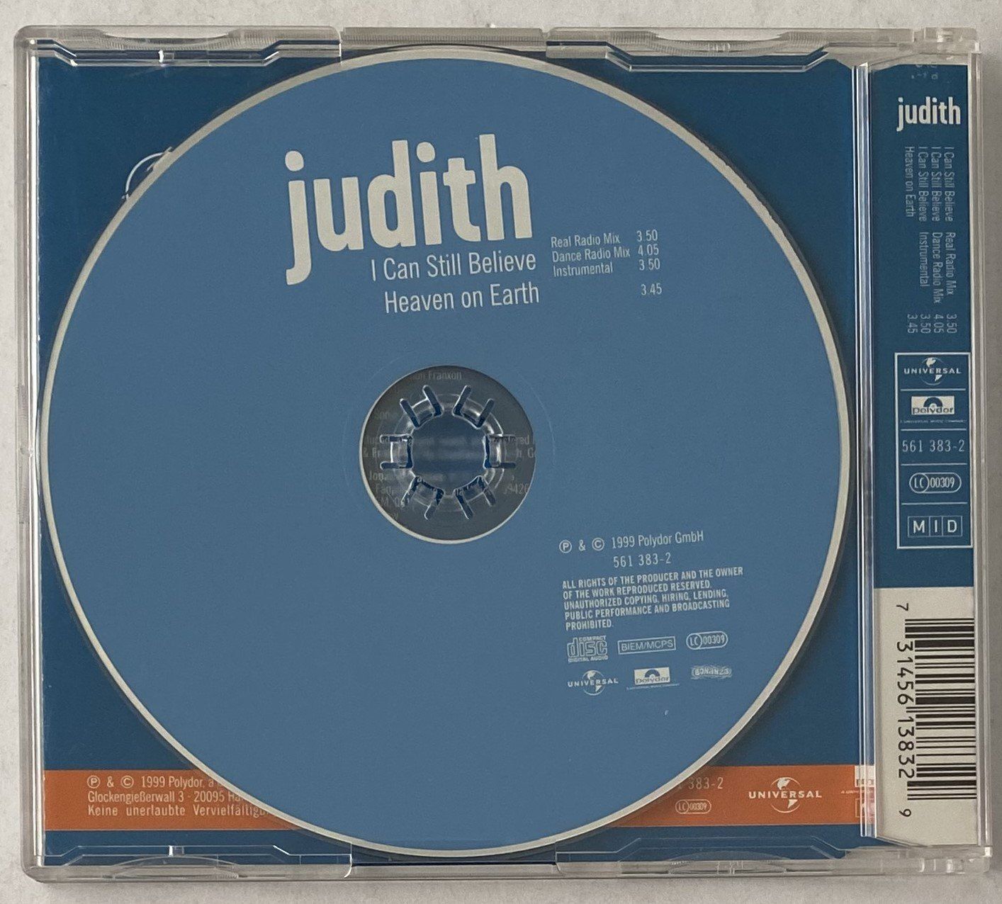 CD: Judith, I Can Still Believe – Usato da Flums venduto da Asquillo 1