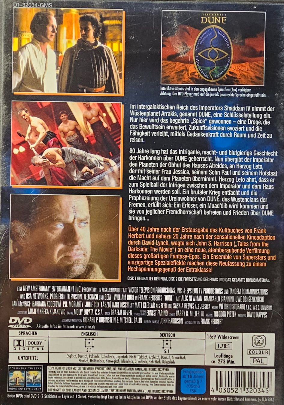 Alle DVDs: Dune - Der Wüstenplanet – Gebraucht aus Wahlen b. Laufen von Cg10 1