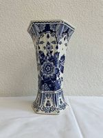 Delfter Keramikvase blau weiss handbemalt
