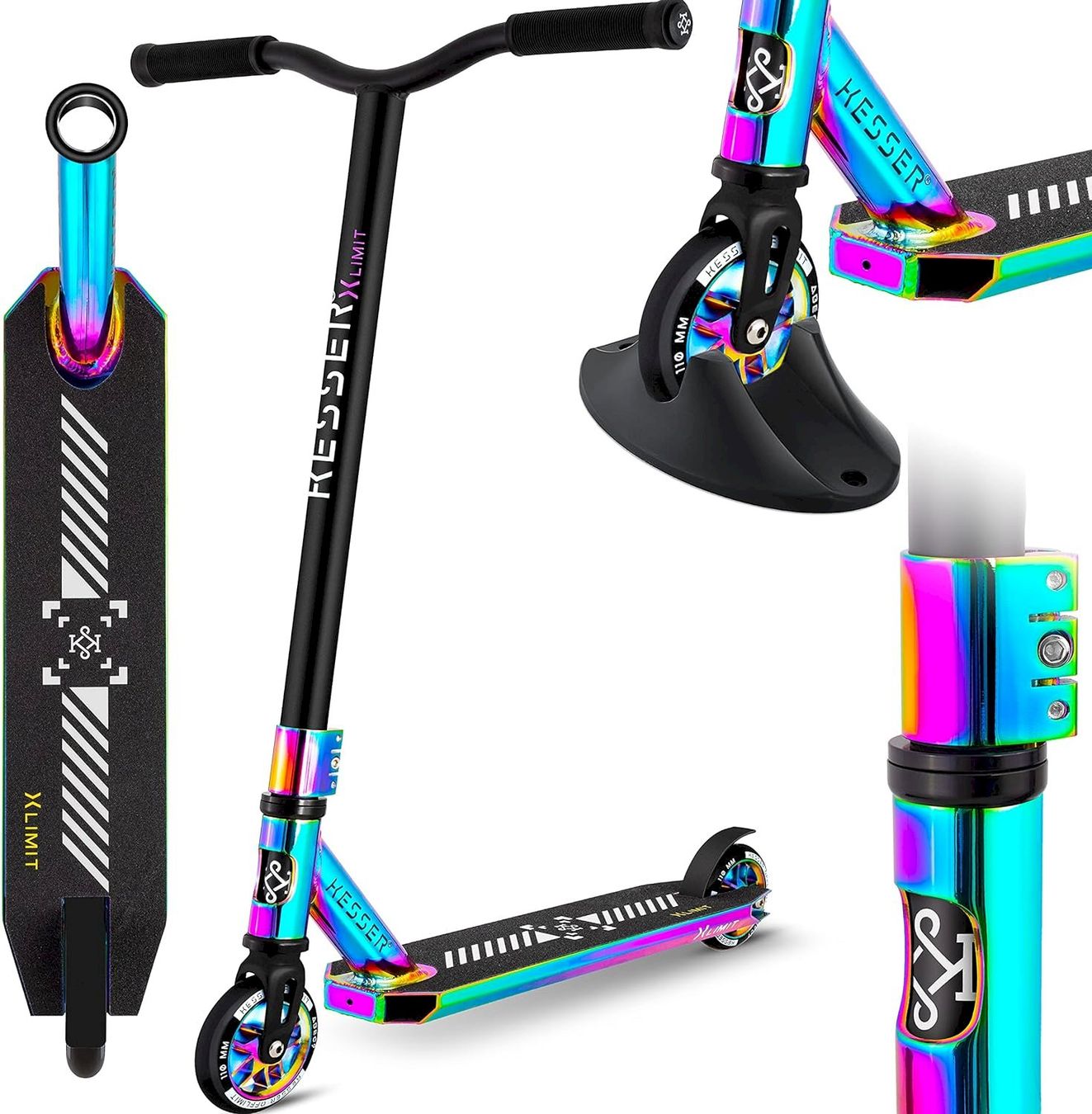 Scooter: KESSER X-Limit-Pro Stunt Scooter rainbow – Nuovo e nell'imballaggio originale da Bottighofen venduto da zaap 1