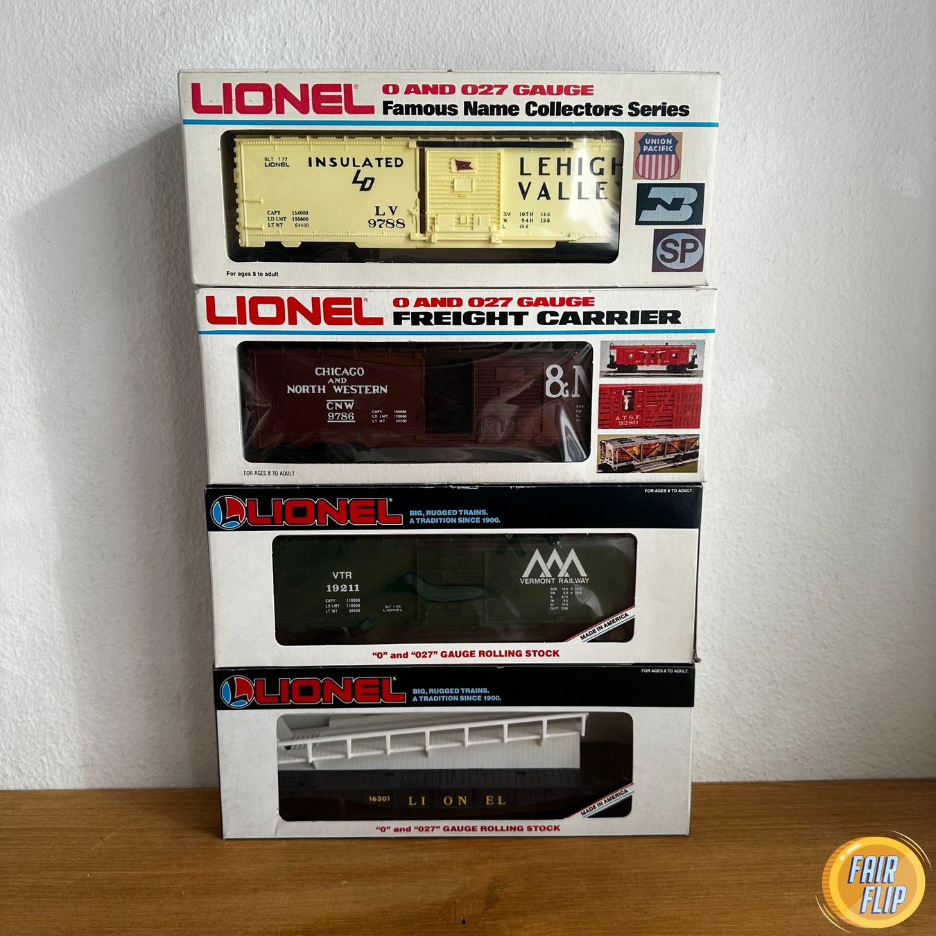 Lionel Modellini di ferrovie: Lionel 4er Set – Nuovo e nell'imballaggio originale da Luzern venduto da fairflip