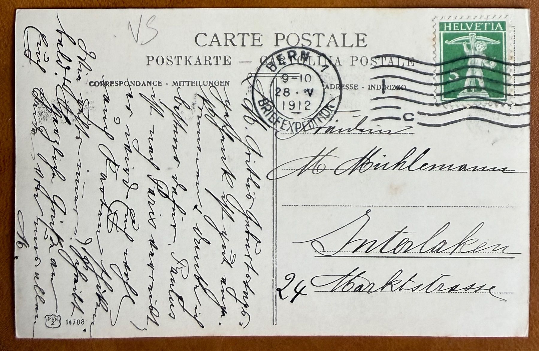 Cartoline postali: Besso - Zinaltal - 1912 – Usato da Lutry venduto da Ediego 1