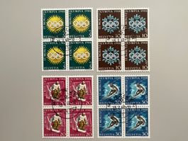1948 Winter Olyp. St.Moritz serie 4er Blöcke (w) ET