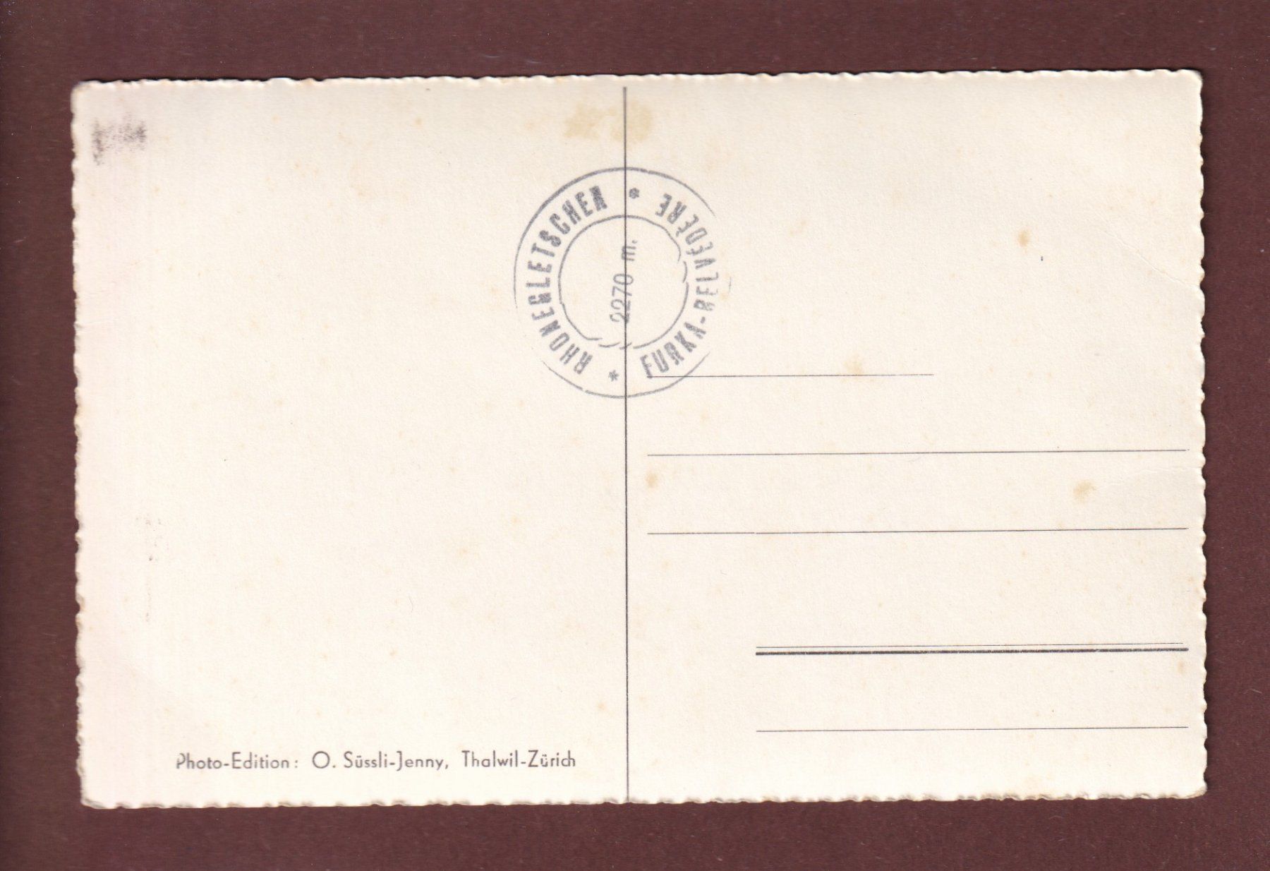Cartoline postali: BELVEDERE-FURKA - Rhonegletscher – Usato da Pully venduto da nicecards 1
