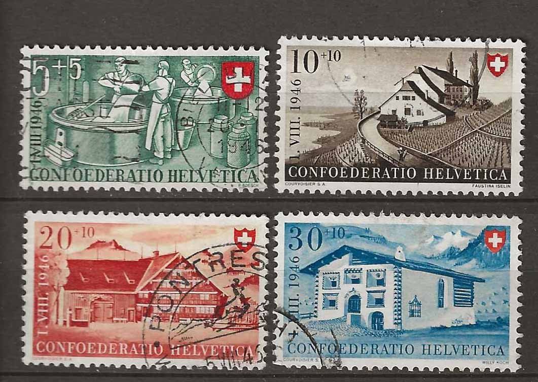 Tutti i francobolli: PP046 - Pro Patria 1946 obl. – Usato da Trélex venduto da Phil_Albert