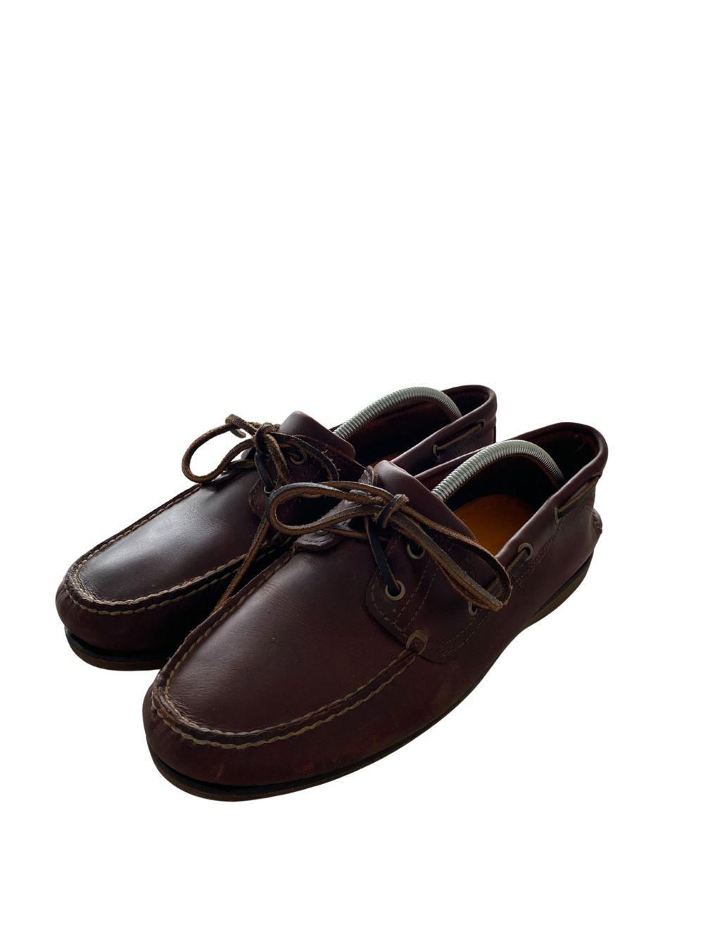 Timberland Scarpe da uomo: Timberland 2-Eye Bootsschuhe | Braun Leder | Gr. 45 | – Usato da Einsiedeln venduto da secondhand_dave 2