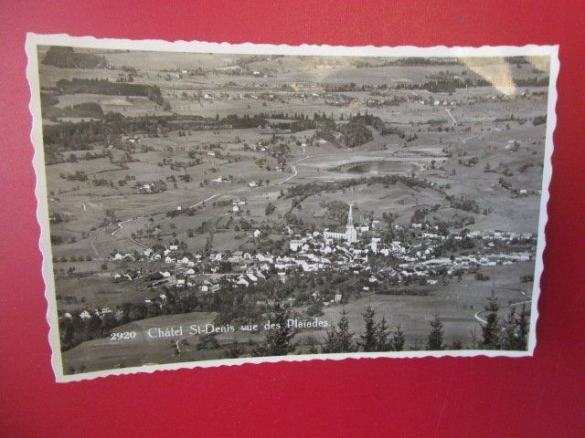 Cartoline postali: alte AK: Châtel-St-Denis - Aufnahme vom 3.10.1939 – Usato da Luzern venduto da Horoskop1