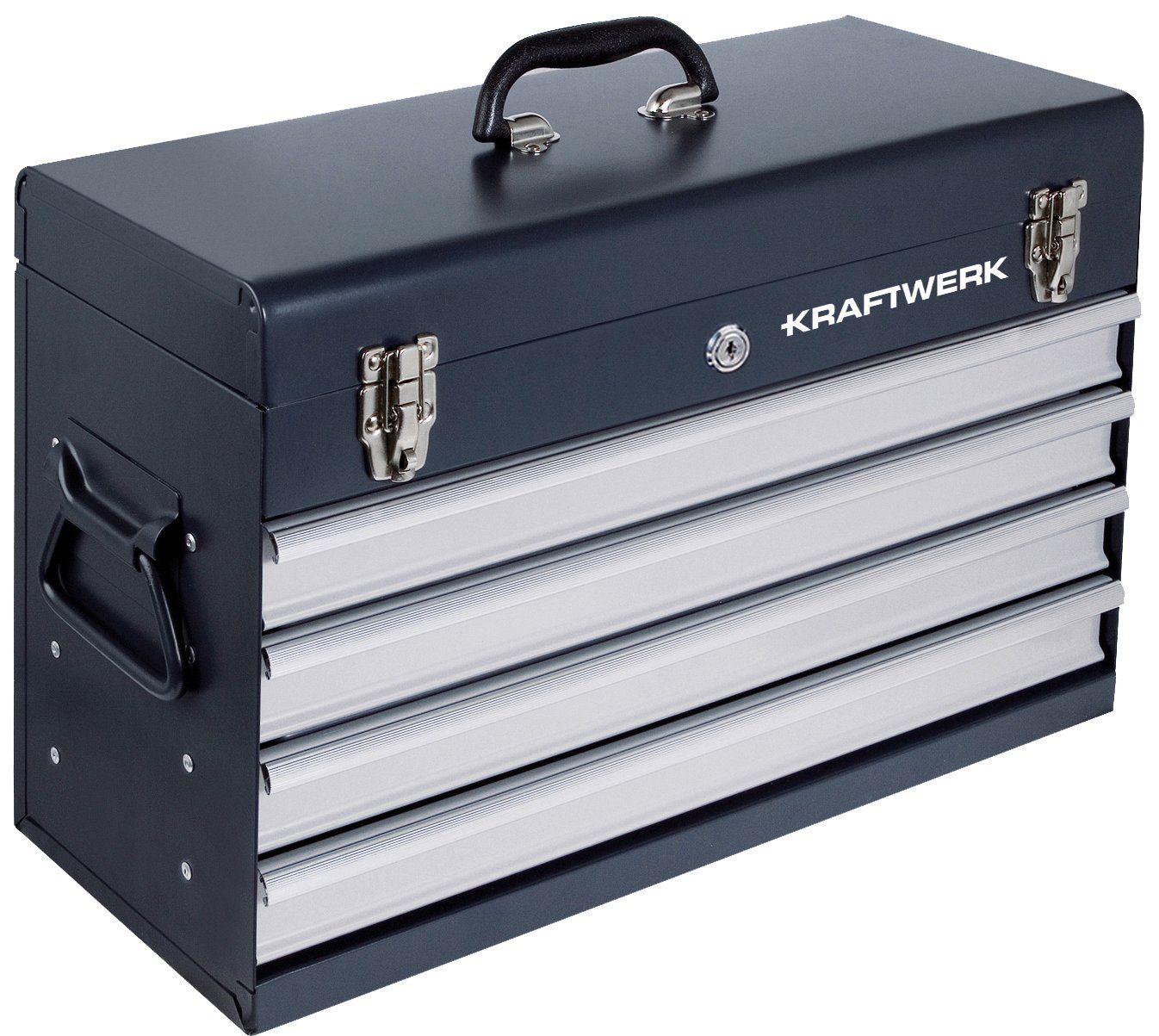 Kraftwerk Tutti gli attrezzi: KRAFTWERK Werkzeugkiste Basic-Line, 1/4" + 1/2", 100-teilig – Nuovo e nell'imballaggio originale da Koppigen venduto da Bracher_Mail-House 2