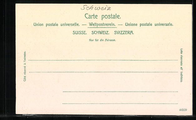 Cartoline postali: Goeschenen, Ortspartie mit Gotthardbahn – Usato da Berlin venduto da bartko-reher 1