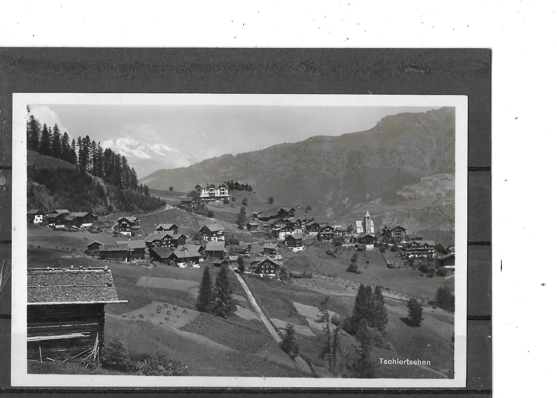 Cartoline postali: GR Tschiertschen 1932 – Usato da Schocherswil venduto da Wilare