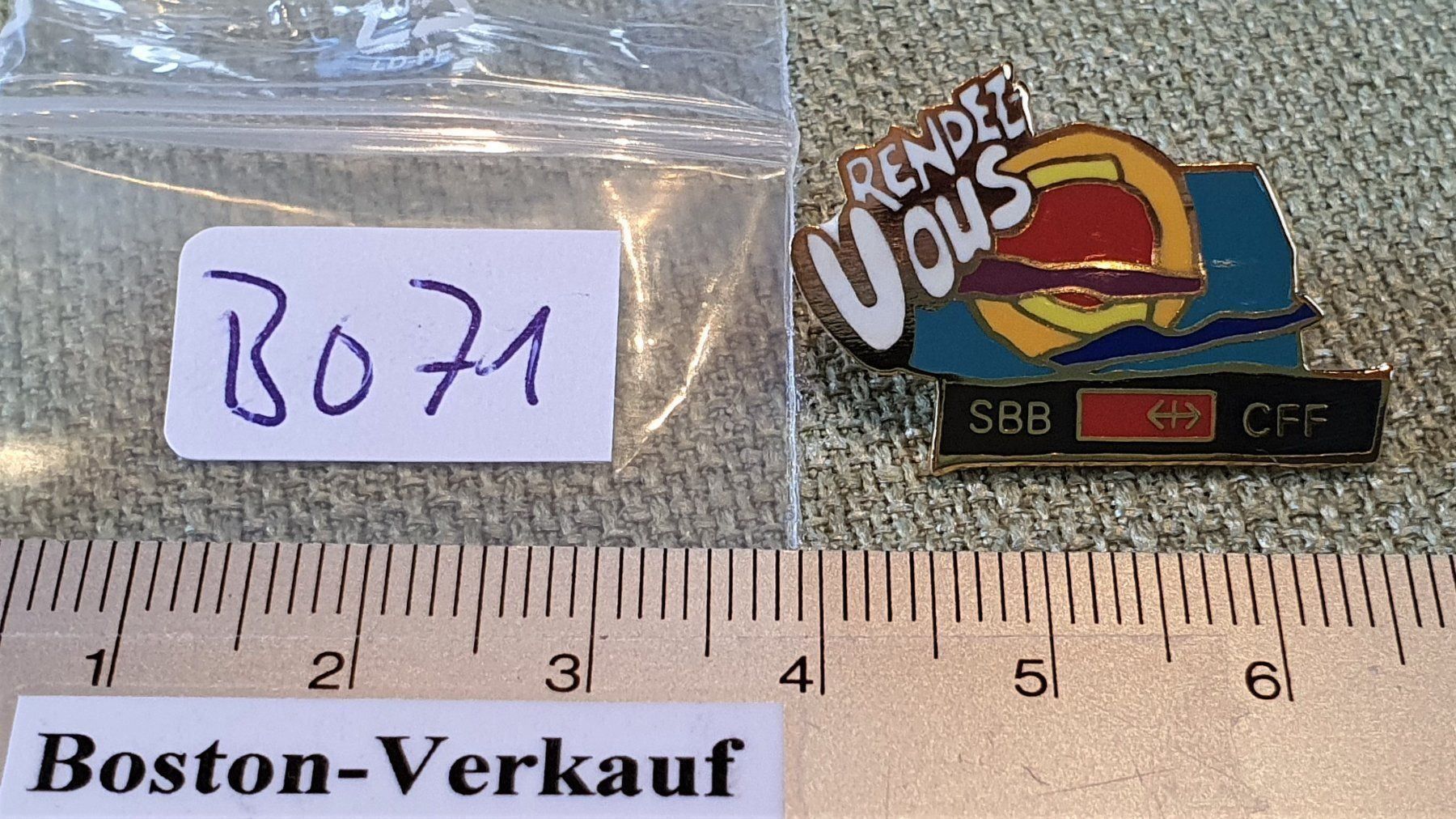 Spille: B071 - Pin SBB CFF Rendez Vous – Usato da Reinach BL venduto da Boston-Verkauf 2