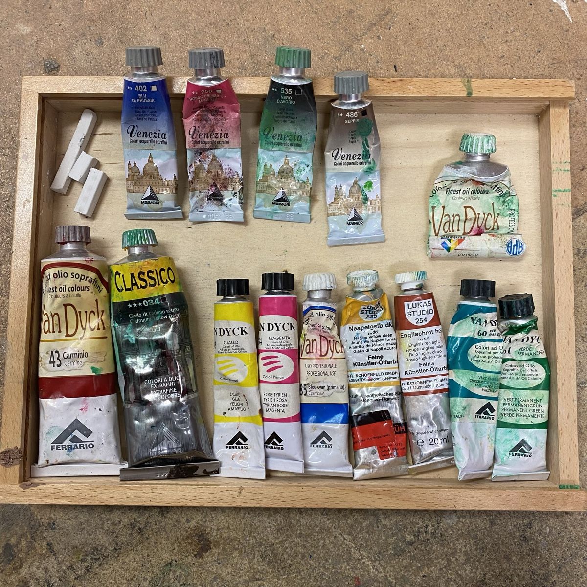 Colori: Öl- und Aquarellfarben gemischt – Usato da Binningen venduto da lebol0319