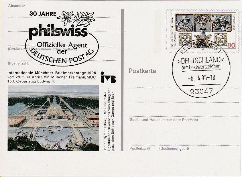 Alle Briefmarken: Sonderstempel neue Postagentur, 6.4.1995 – Neu und originalverpackt aus Aarburg von Aare10