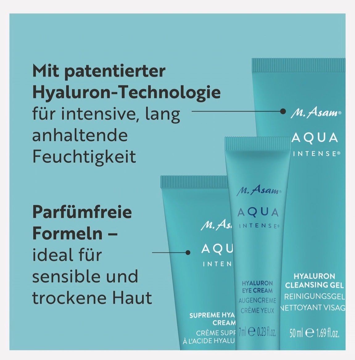M.Asam Cura del viso: M. Asam Aqua Intense 3-teiliges Set neu – Usato da Nottwil venduto da CandyCaty 2