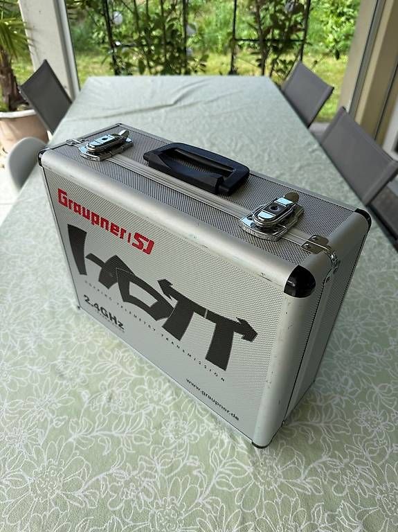 Graupner Telecomando: Graupner Hott MX-20 Handsender mit Senderkoffer Empfänger – Usato da Jegenstorf venduto da Be69 1