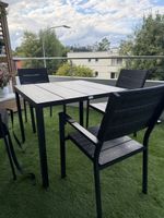 Balkonset Tisch und 4 Stühle