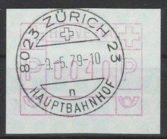 Nr. 3 mit zentrischem Handstempel