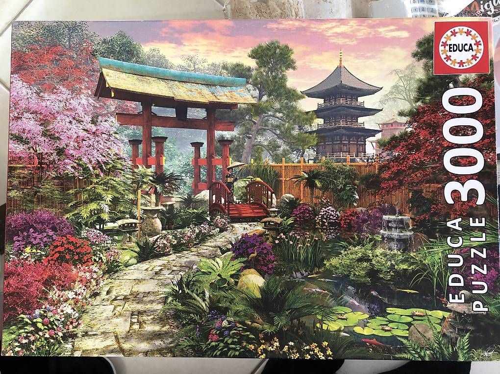 Puzzle: Puzzle jardin japonais educa 3000 pièces – Usato da Cheseaux-Lausanne venduto da tadd