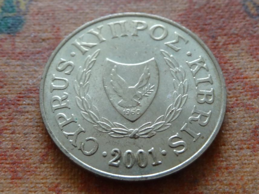 Alle Münzen: CHYPRE  5  Cents  2001 – Gebraucht aus Romanel-sur-Lausanne von Swift13 1