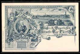 Ganzsache PP 15C 37/01: Fürth, IX. Baye