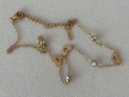 Luxus Elegante Edelsthal Kette Farbe : Gold