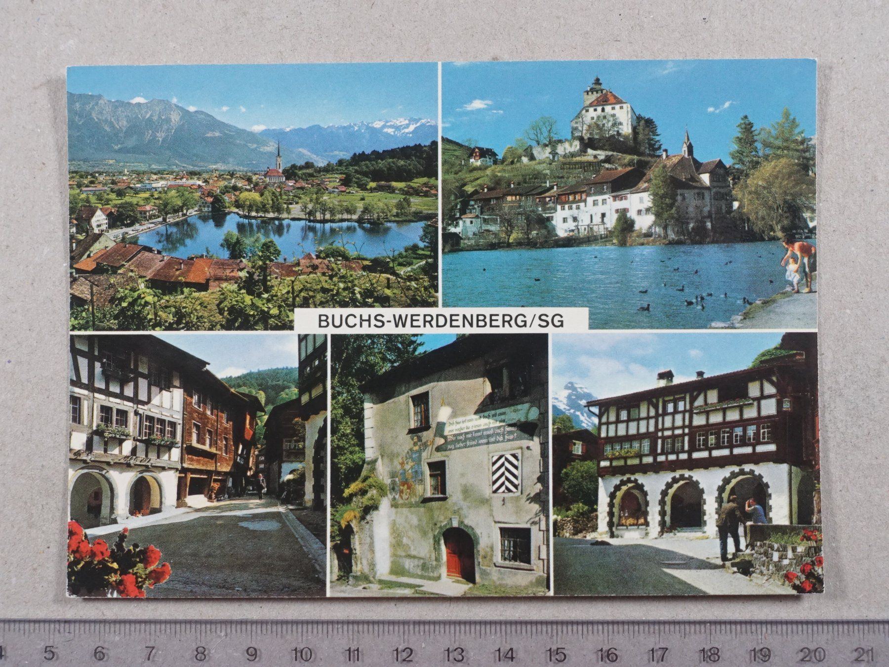 Cartoline postali: Buchs - Werdenberg SG – Usato da Lenzburg venduto da fh1