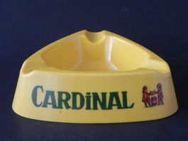 Gelber * CARDINAL * Aschenbecher Ornamin