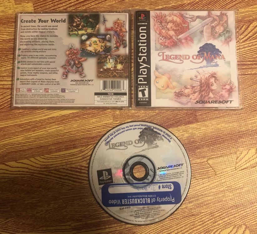 Legend Of Mana Sur Playstation 1 – NTSC U/C Comme Neuf