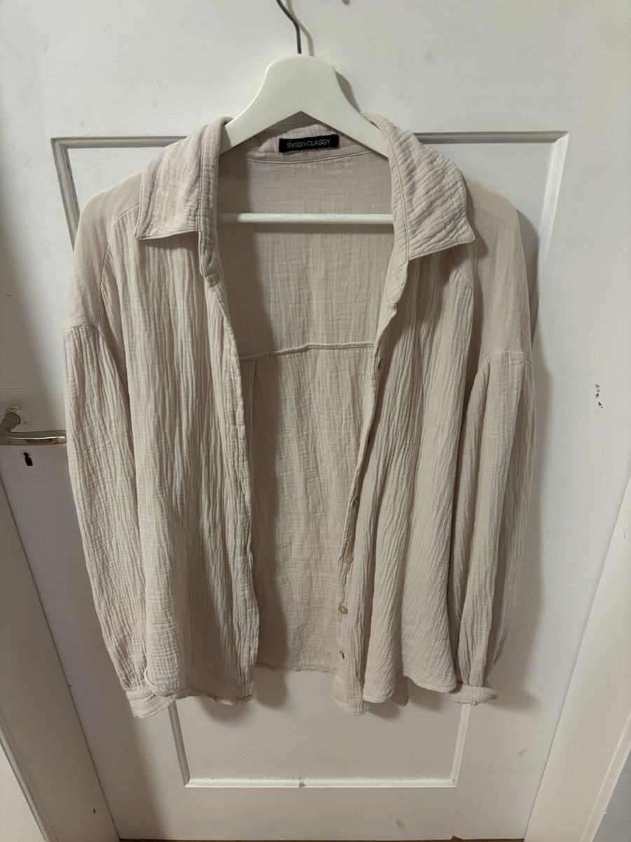 Blusen: Leichte Musselin Bluse, Onesize Beige – Neu (gemäss Beschreibung) aus Pfaffnau von Celi77777