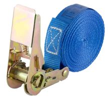 Spanngurt 800 kg 25 mm x 6 m einteilig blau