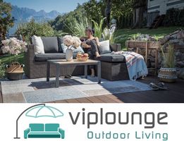 Rattan Gartenlounge Brooklyn braun