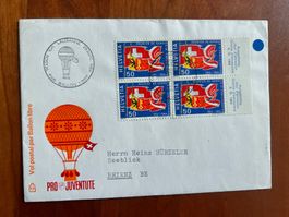 Ballonbrief Lausanne 1964 Pro Juventute  (P852)