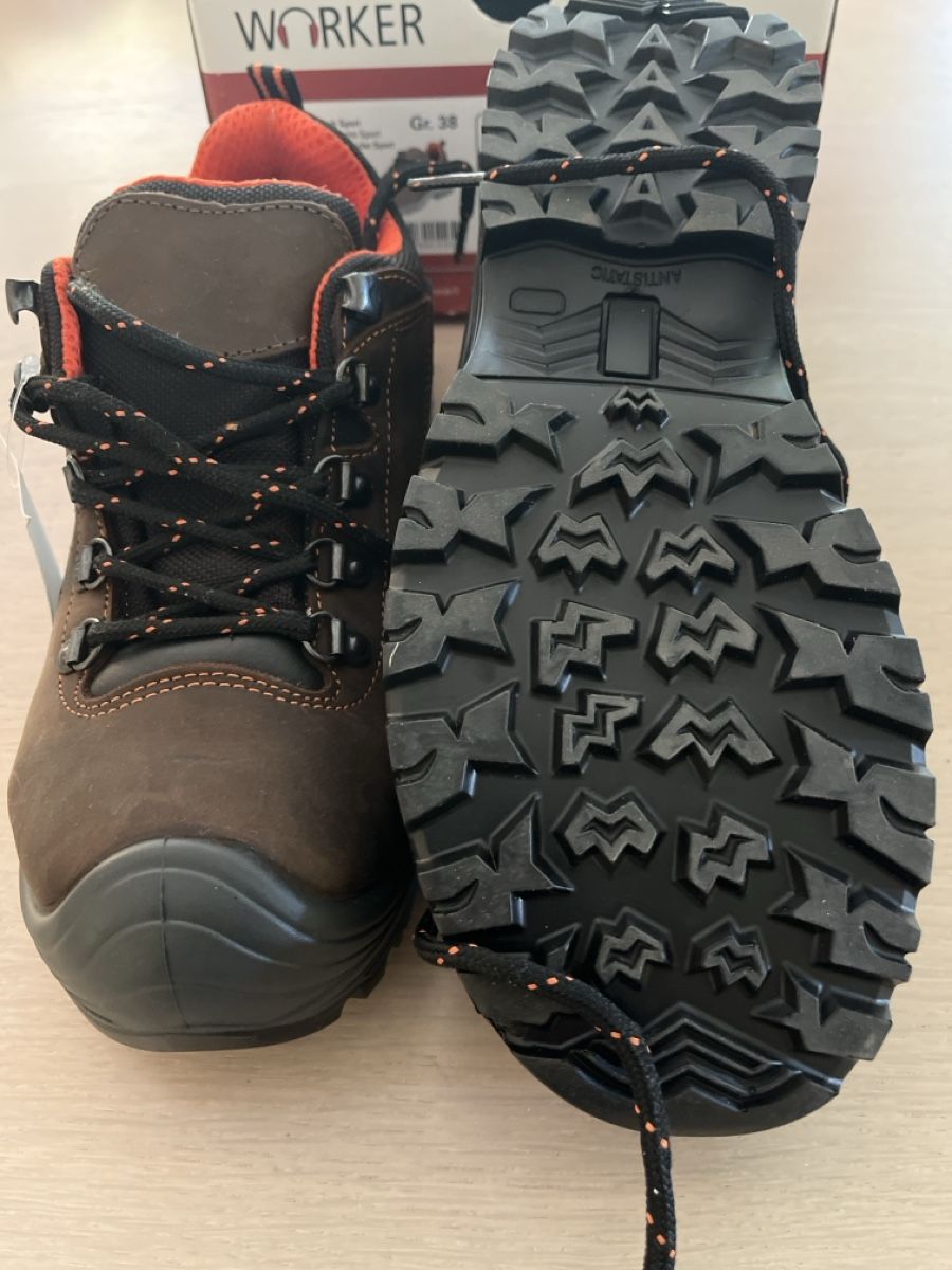 Scarpe da uomo: Chaussures de sécurité Worker S3 marron taille 38 – Nuovo e nell'imballaggio originale da Couvet venduto da MeNaAm 1