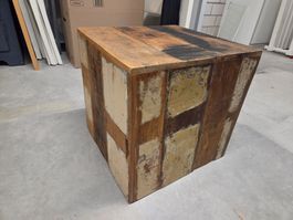 Shabby / Vintage Holzhocker/Beistelltisch