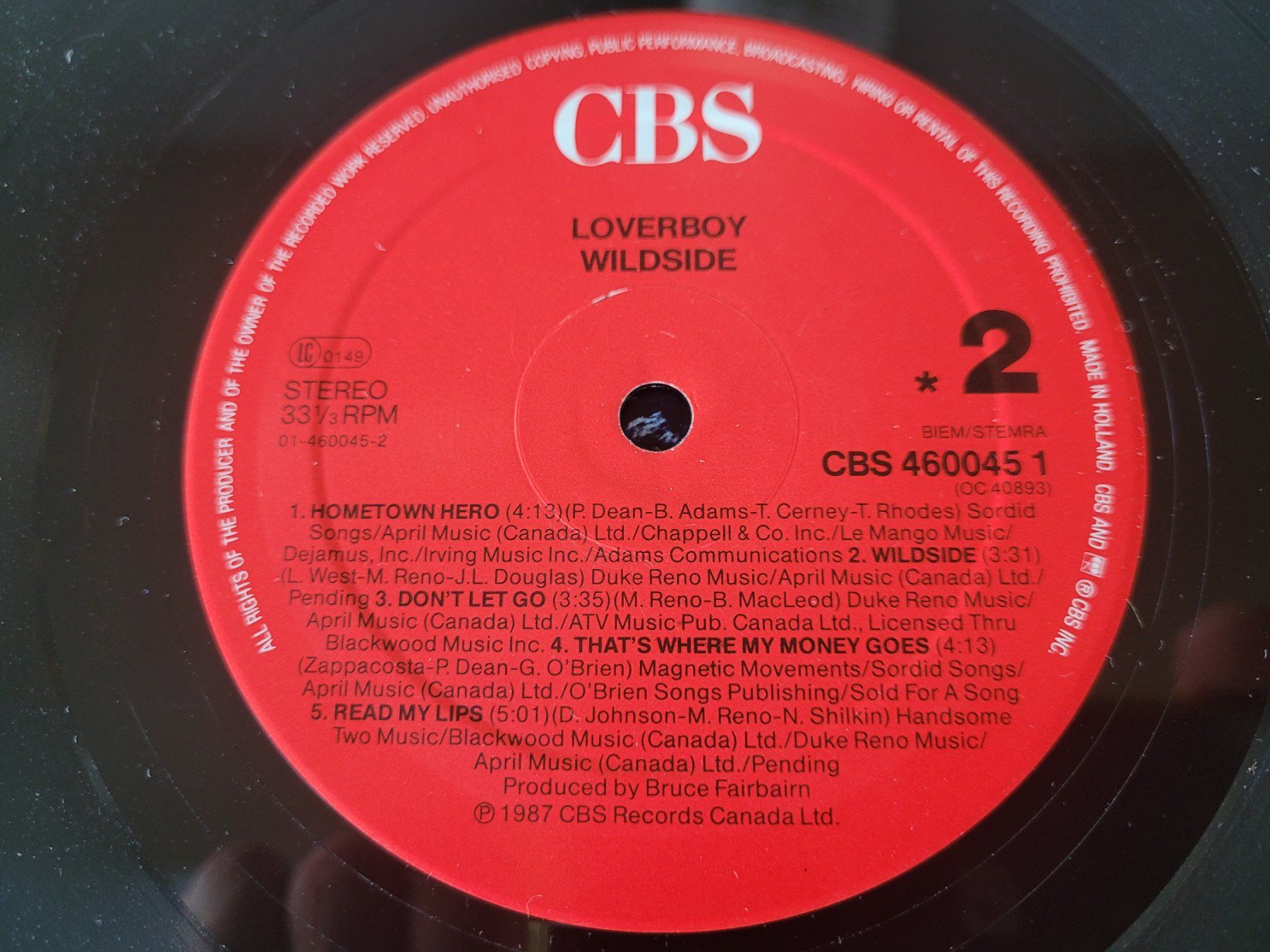 Dischi in vinile: LP Vinyl: Loverboy – Wildside - 1987 – Usato da Nottwil venduto da Wondewa-Shop 4